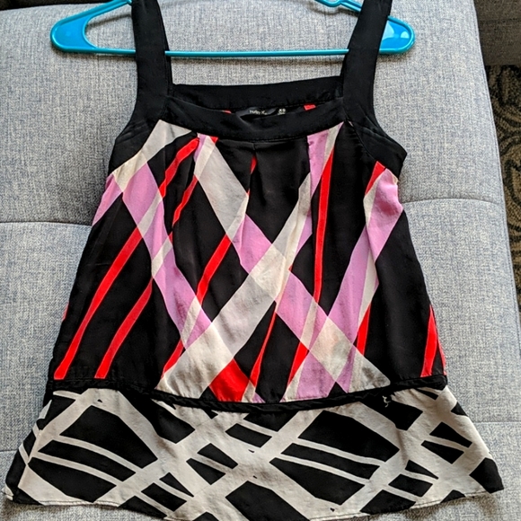 Black patterned blouse by Hurley - Picture 1 of 2